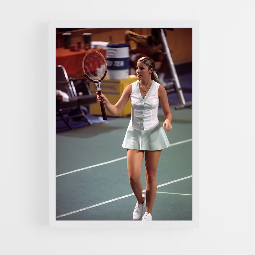 Poster Chris evert racket – affiche Tennis (vue 3)